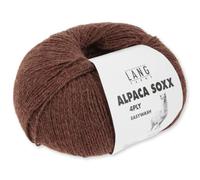 Frida's Wollhaus Lang Yarns 100 g Alpaca Soxx 4-fach Wolle Stricken Alpaka Easywash 64 Farben (167 | Zimt Mélange)
