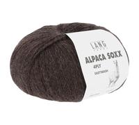 Frida's Wollhaus Lang Yarns 100 g Alpaca Soxx 4-fach Wolle Stricken Alpaka Easywash 64 Farben (168 | Braun Mélange)