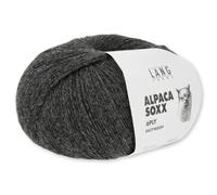 Frida's Wollhaus Lang Yarns 150 g Alpaca Soxx 6-fach Wolle Stricken Alpaka Easywash 36 Farben (005 | Grau mélange)