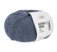 Frida's Wollhaus Lang Yarns 150 g Alpaca Soxx 6-fach Wolle Stricken Alpaka Easywash 36 Farben (010 | Blau)
