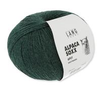 Frida's Wollhaus Lang Yarns 150 g Alpaca Soxx 6-fach Wolle Stricken Alpaka Easywash 36 Farben (018 | Flaschengrün)