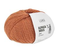 Frida's Wollhaus Lang Yarns 150 g Alpaca Soxx 6-fach Wolle Stricken Alpaka Easywash 36 Farben (059 | Orange)