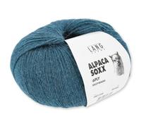 Frida's Wollhaus Lang Yarns 150 g Alpaca Soxx 6-fach Wolle Stricken Alpaka Easywash 36 Farben (188 | Petrol Hell)