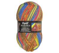 Frida's Wollhaus Opal 100 g Hundertwasser Sockenwolle 4-fach Strümpfe Socken Stricken 24 Farben (2100 | Die Nachbarn I Spiralsonne und Mondhaus)