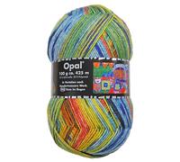 Frida's Wollhaus Opal 100 g Hundertwasser Sockenwolle 4-fach Strümpfe Socken Stricken 24 Farben (3200 | Kuss im Regen)