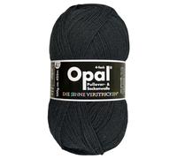 Frida's Wollhaus Opal 100 g Uni 4-fach Sockengarn Strümpfe Stricken filzfrei Wolle 35 Farben (2619 | Tiefschwarz)
