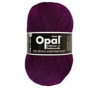 Frida's Wollhaus Opal 100 g Uni 4-fach Sockengarn Strümpfe Stricken filzfrei Wolle 35 Farben (9938 | Beere)