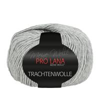 Frida's Wollhaus Pro Lana 100 g Trachtenwolle Schurwolle Stricken Häkeln Garn Wolle 15 Farben (91 | Hellgrau meliert)