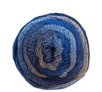 Frida's Wollhaus Pro Lana 150 g Diamant Stricken Häkeln Farbverlaufswolle Multicolorgarn Wolle 15 Farben (92 | Blau-hellblau-braun)