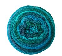 Frida's Wollhaus Pro Lana 150 g Diamant Stricken Häkeln Farbverlaufswolle Multicolorgarn Wolle 15 Farben (80 | Blau-türkis-grün)
