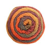Frida's Wollhaus Pro Lana 150 g Diamant Stricken Häkeln Farbverlaufswolle Multicolorgarn Wolle 15 Farben (89 | Orange-lila)