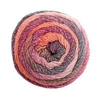 Frida's Wollhaus Pro Lana 150 g Diamant Stricken Häkeln Farbverlaufswolle Multicolorgarn Wolle 15 Farben (91 | Beere-orange-grau)