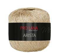Frida's Wollhaus Pro Lana 25 g Arista Häkelgarn Effektgarn Glitzergarn Lurexgarn weich 12 Farben (303 | Silbergold)