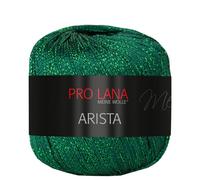Frida's Wollhaus Pro Lana 25 g Arista Häkelgarn Effektgarn Glitzergarn Lurexgarn weich 12 Farben (322 | Grün)