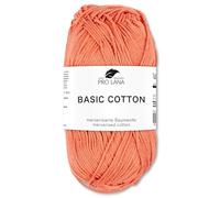 Frida's Wollhaus Pro Lana 50 g Basic Cotton Baumwolle Stricken Häkeln Wolle Garn Basic-Garn 105 Farben (228 | Skampi)