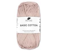 Frida's Wollhaus Pro Lana 50 g Basic Cotton Baumwolle Stricken Häkeln Wolle Garn Basic-Garn 105 Farben (207 | Bast)