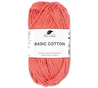 Frida's Wollhaus Pro Lana 50 g Basic Cotton Baumwolle Stricken Häkeln Wolle Garn Basic-Garn 105 Farben (229 | Kamelia)