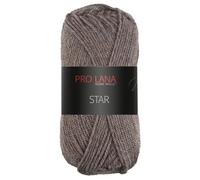 Frida's Wollhaus Pro Lana 50 g Star Stricken Häkeln Wolle Garn weich pflegeleicht 39 Farben (09 | Taupe)