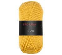 Frida's Wollhaus Pro Lana 50 g Star Stricken Häkeln Wolle Garn weich pflegeleicht 39 Farben (23 | Ockergelb)