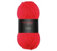 Frida's Wollhaus Pro Lana 50 g Star Stricken Häkeln Wolle Garn weich pflegeleicht 39 Farben (30 | Rot)