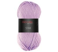 Frida's Wollhaus Pro Lana 50 g Star Stricken Häkeln Wolle Garn weich pflegeleicht 39 Farben (41 | Flieder)