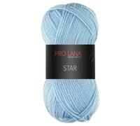 Frida's Wollhaus Pro Lana 50 g Star Stricken Häkeln Wolle Garn weich pflegeleicht 39 Farben (56 | Hellblau)