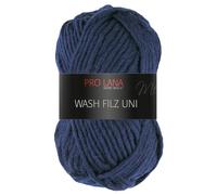 Frida's Wollhaus Pro Lana 50 g Wash Filz uni Filzwolle Stricken Häkeln Garn flauschig 26 Farben (150 | Nachtblau)