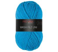 Frida's Wollhaus Pro Lana 50 g Wash Filz uni Filzwolle Stricken Häkeln Garn flauschig 26 Farben (167 | Mittelblau)