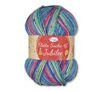 Frida's Wollhaus Rellana 100 g Flotte Socke 4 f. Jubilee Schurwolle superwash OEKO-Tex 6 Farben (1760 | pink-grün-gelb)