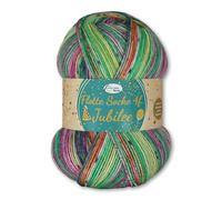 Frida's Wollhaus Rellana 100 g Flotte Socke 4 f. Jubilee Schurwolle superwash OEKO-Tex 6 Farben (1762 | pink-grün-gelb)