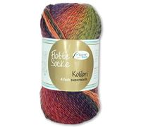 Frida's Wollhaus Rellana 100 g Flotte Socke Kolibri 4-fädig Sockenwolle 14 Farben (6215 | orange | pink | senf | lila | flieder)