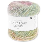 Frida's Wollhaus Rico Design 100g Creative Painted Power Cotton Farbverlauf Wolle Garn Stricken Häkeln 5 Farben (004 | Classic Rainbow)