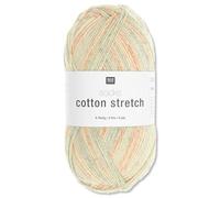 Frida's Wollhaus Rico Design 100g Socks Cotton Stretch 4-fädig Sockenwolle Strumpfgarn Stricken (001 | Pastel)