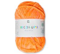 Frida's Wollhaus Rico Design 25 g Ricogurumi Nilli Nilli Chenillegarn Wolle Amigurumi weich samtig Stricken Häkeln 30 Farben (029 | Neon Orange)