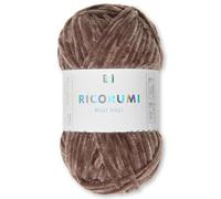 Frida's Wollhaus Rico Design 25 g Ricogurumi Nilli Nilli Chenillegarn Wolle Amigurumi weich samtig Stricken Häkeln 30 Farben (024 | Schokolade)