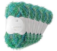 Frida's Wollhaus Rico Design 5 x 50 g Creative Bubble Schwammgarn Wolle Stricken Häkeln 57 Farben (005 | Melone)