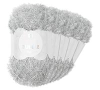 Frida's Wollhaus Rico Design 5 x 50 g Creative Bubble Schwammgarn Wolle Stricken Häkeln 57 Farben (014 | Metallic Silber)