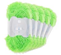 Frida's Wollhaus Rico Design 5 x 50 g Creative Bubble Schwammgarn Wolle Stricken Häkeln 57 Farben (028 | Neongrün)