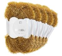 Frida's Wollhaus Rico Design 5 x 50 g Creative Bubble Schwammgarn Wolle Stricken Häkeln 57 Farben (035 | Ocker)