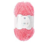 Frida's Wollhaus Rico Design 50 g Creative Bubble Schwammgarn Wolle Stricken Häkeln 57 Farben (004 | Pink)