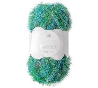 Frida's Wollhaus Rico Design 50 g Creative Bubble Schwammgarn Wolle Stricken Häkeln 57 Farben (005 | Print Grün Mix)