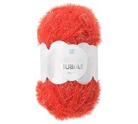 Frida's Wollhaus Rico Design 50 g Creative Bubble Schwammgarn Wolle Stricken Häkeln 57 Farben (006 | Rot)