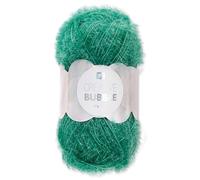 Frida's Wollhaus Rico Design 50 g Creative Bubble Schwammgarn Wolle Stricken Häkeln 57 Farben (009 | Grün)