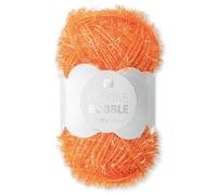 Frida's Wollhaus Rico Design 50 g Creative Bubble Schwammgarn Wolle Stricken Häkeln 57 Farben (021 | Orange)