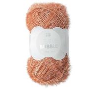 Frida's Wollhaus Rico Design 50 g Creative Bubble Schwammgarn Wolle Stricken Häkeln 57 Farben (022 | Braun)
