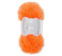 Frida's Wollhaus Rico Design 50 g Creative Bubble Schwammgarn Wolle Stricken Häkeln 57 Farben (025 | Neonorange)