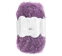 Frida's Wollhaus Rico Design 50 g Creative Bubble Schwammgarn Wolle Stricken Häkeln 57 Farben (039 | Violett)