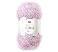 Frida's Wollhaus Rico Design 50 g Creative Bubble Schwammgarn Wolle Stricken Häkeln 57 Farben (049 | Lavendel)