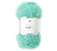 Frida's Wollhaus Rico Design 50 g Creative Bubble Schwammgarn Wolle Stricken Häkeln 57 Farben (052 | Aqua)