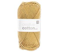 Frida's Wollhaus Rico Design 50 g Creative Cotton Aran Wolle Stricken Häkeln 63 Farben (25 | Mais)